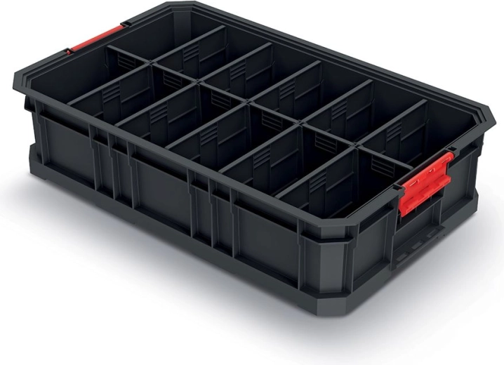 Modulárny prepravný box s prepážkami 520 × 327 × 125 mm