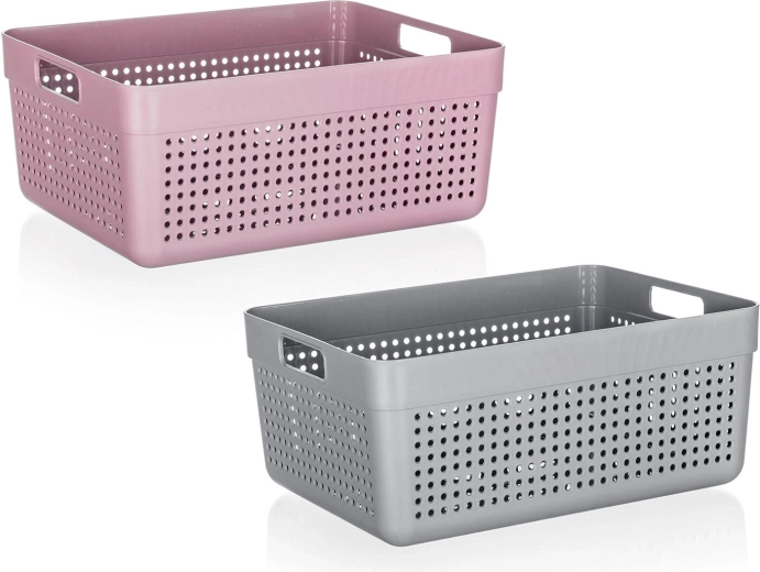 Plastový organizér TERRA 32,5 × 23,5 × 14 cm – mix farieb
