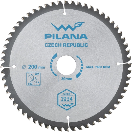 Pílový kotúč PILANA SK 5255 WZ 200 × 2,2 × 30, 60 zubov