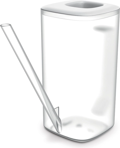 Krhlička TUBI 1,6 l transparentná/biela