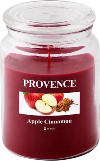 Vonná sviečka v skle jablko a škorica PROVENCE 95 hodín