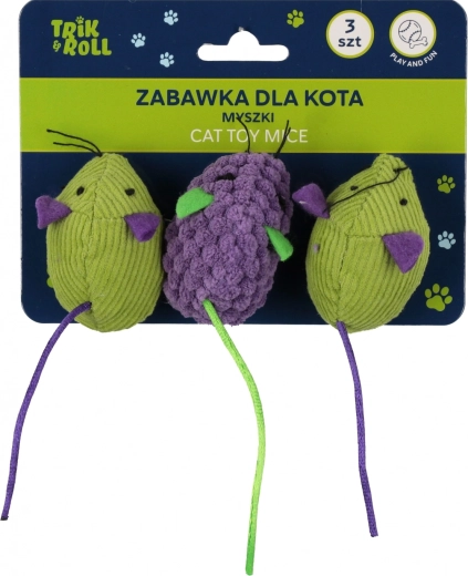 Hračka pre mačku – myšky 3 ks