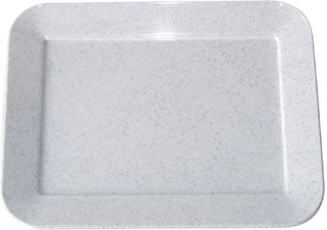 Servírovací podnos z plastu 17 × 13 cm mramorový