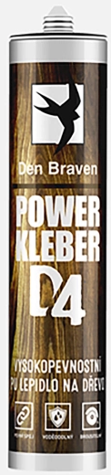 Montážne vodovzdorné lepidlo béžové 300 ml D4 POWER KLEBER