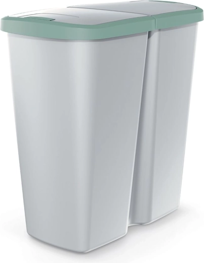 Odpadkový kôš PROSPERPLAST Compacta Q Duo 45 l na triedenie odpadu