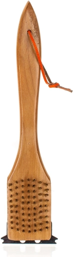 Drevená kefa na čistenie grilu 30 cm