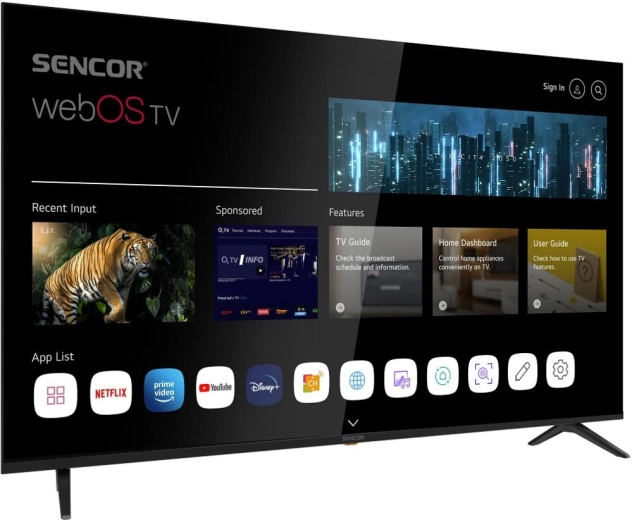 webOS Smart TV a obľúbené aplikácie