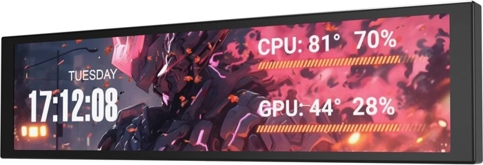 DarkFlash V92 9,2-palcový IPS monitor čierny