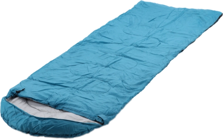 Turistický spacák 220 × 75 cm tmavomodrý