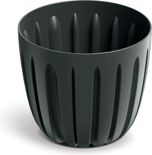 Plastový kvetináč Wario 16,8 cm uhoľný