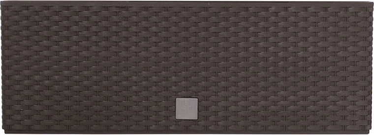 Plastový ratanový truhlík s vložkou 39,5 cm – umbra