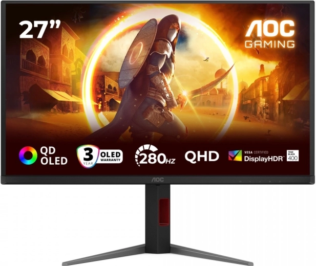 AOC Q27G4ZD 27" QD‑OLED herný monitor 240 Hz Pivot