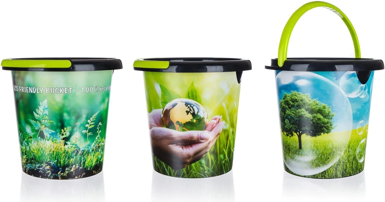 ECO vedro s výlevkou 5 l z recyklovaného plastu