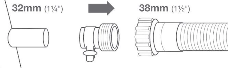 Intex adaptér B na prepojenie bazénových hadíc 32/38 mm (2 ks)