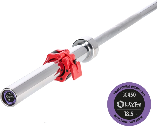 Olympijská os HMS PREMIUM GO450 220 cm, priemer 50 mm