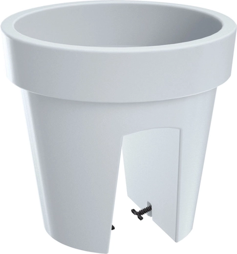 Kvetináč na zábradlie Lofly Railing 24,5 cm biely