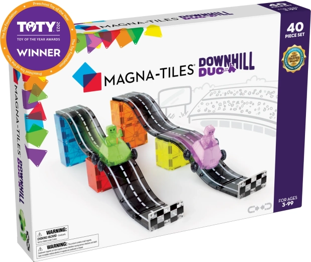 Magna-Tiles magnetická stavebnica Downhill Duo (40 dielikov)