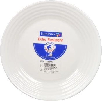 Sklenený dezertný tanier Harena 19 cm biely