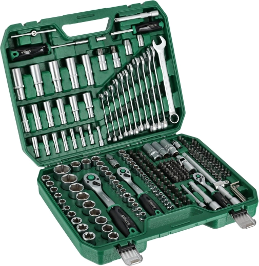 Sada nástrčných a očkoplochých kľúčov 1/4", 3/8" a 1/2" (219 dielov) STALCO