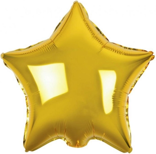 Fóliový balónik hviezda zlatá – 100 ks