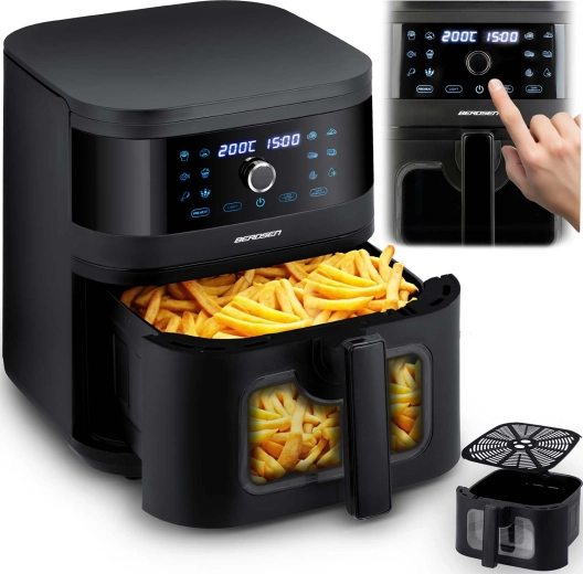 Teplovzdušná fritéza 8 l 1700 W s okienkom BERDSEN