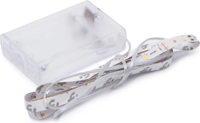 LED pásik s teplým bielym svetlom 1 m na AA batérie
