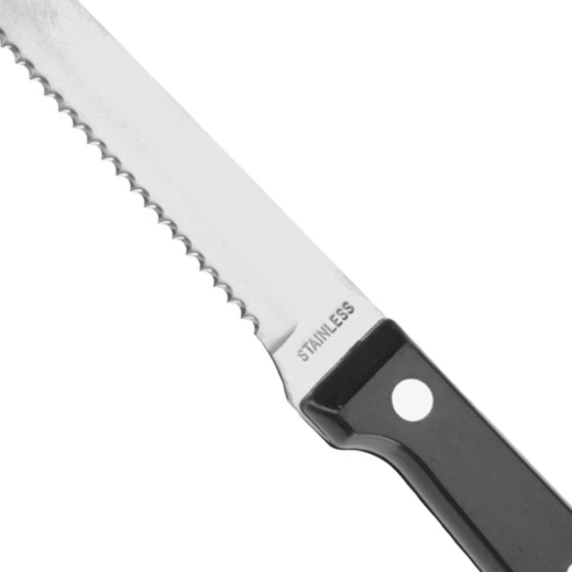 Zúbkované ostrie z nehrdzavejúcej ocele