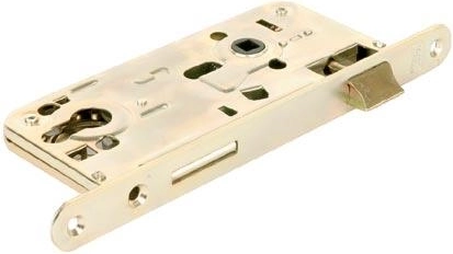 Bezpečnostný zadlabávací vložkový zámok K102, 90/80, pravolevý, biely zinok