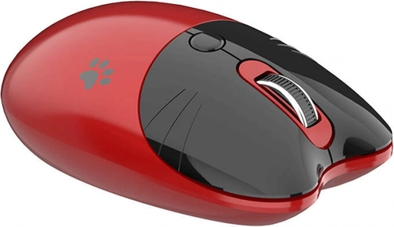 Bezdrôtová myš v tvare mačky MOFII M3DM červená a čierna