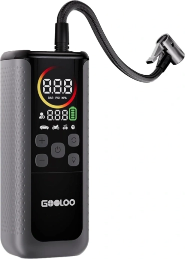 Dvojitý autokompresor GOOLOO GT160 s powerbankou – 1 kus