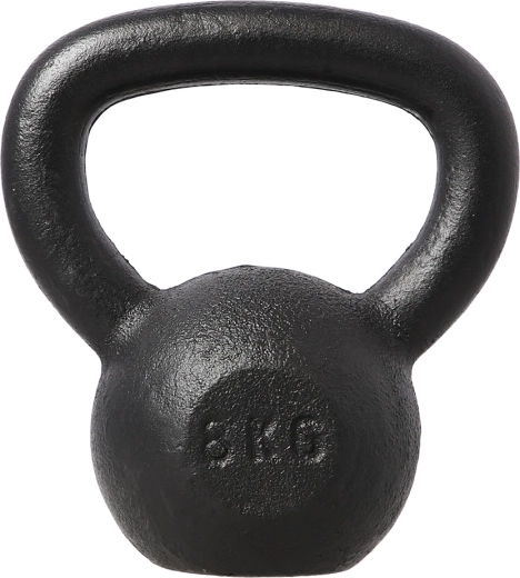 Liatinový kettlebell HMS 8 kg, čierny