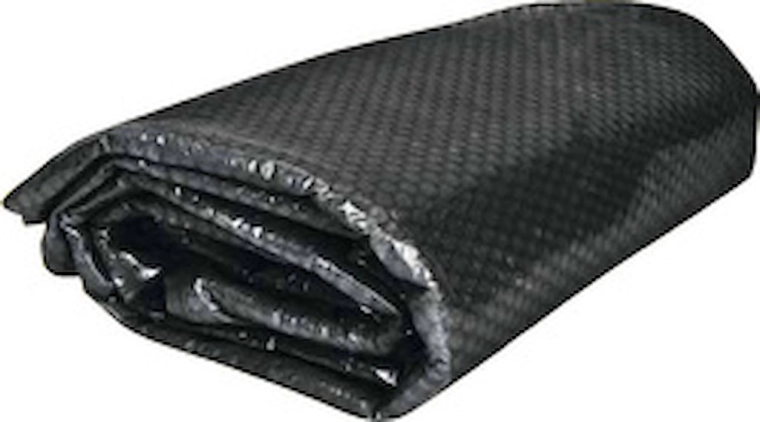 Čierna solárna plachta pre bazény s priemerom hladiny 3,66 m