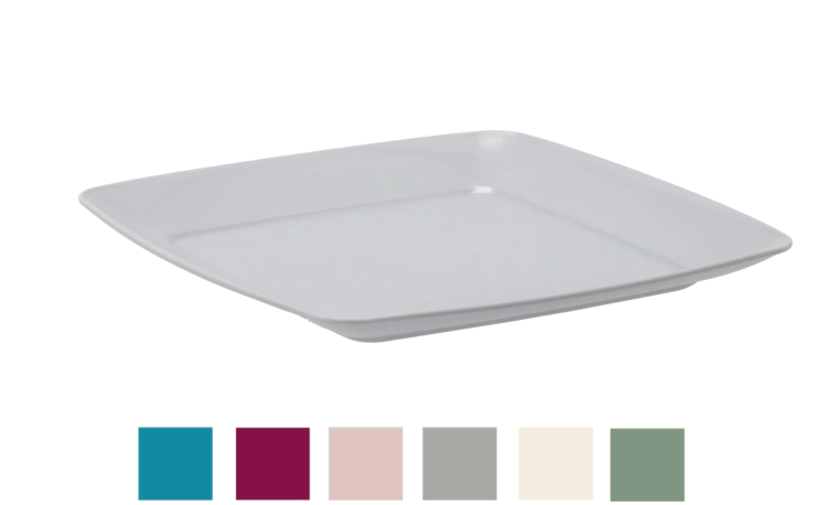 Moderný štvorcový dizajn na elegantné servírovanie