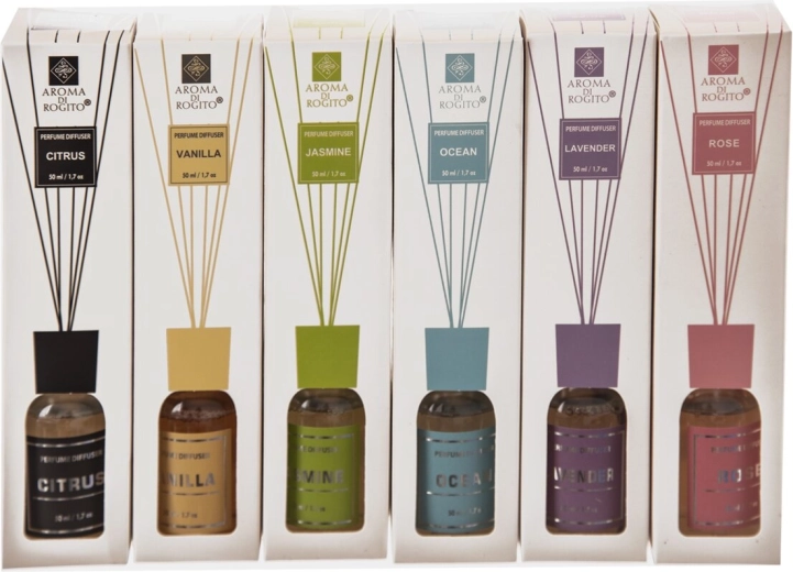 Aróma difuzér s tyčinkami 50 ml – mix 6 variantov