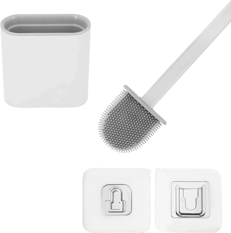Silikónová WC kefa Ruhhy slim s hygienickým držiakom