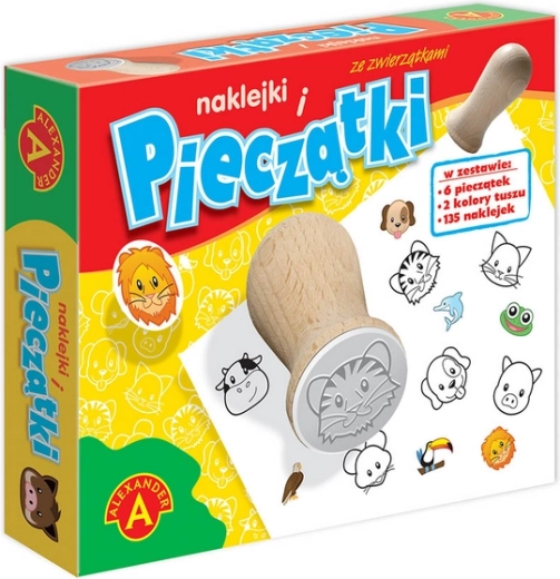 Pečiatky a nálepky so zvieratkami - Alexander