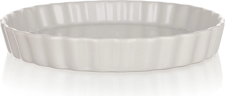 Guľatá zapekacia forma Culinaria biela 28,5 cm