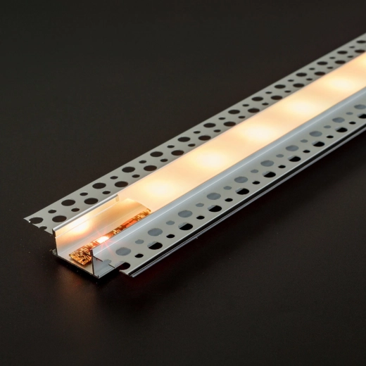 LED hliníkový omietateľný zápustný profil do sadrokartónu 1000 × 58 × 13 mm