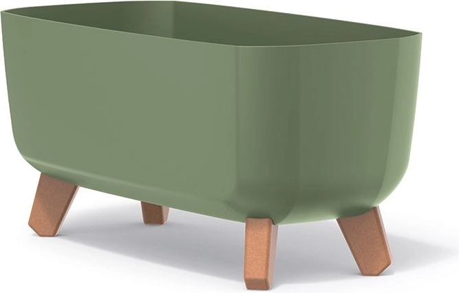 Kvetináč s nožičkami Gracia Case 39 cm – zemito zelený