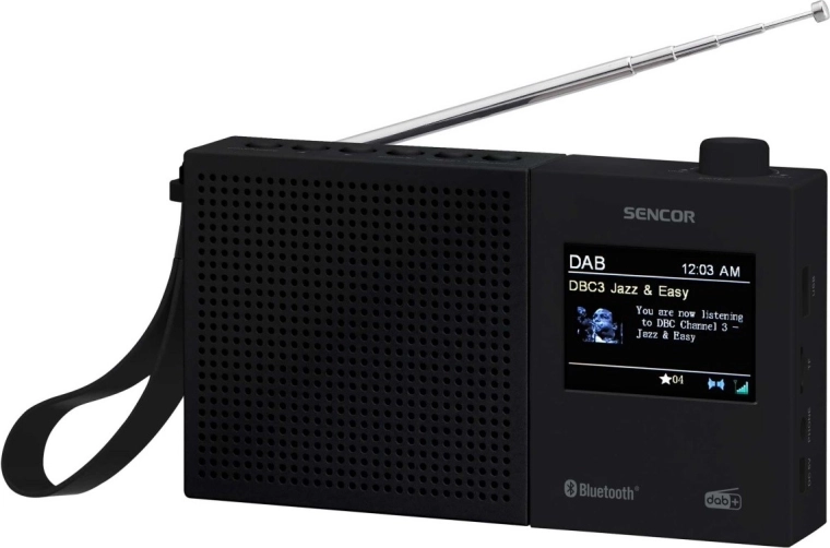 Digitálne rádio DAB+ a FM s RDS, Bluetooth a akumulátorom