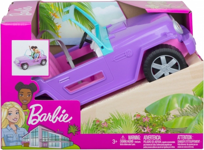Barbie plážový jeep – terénny kabriolet pre bábiky