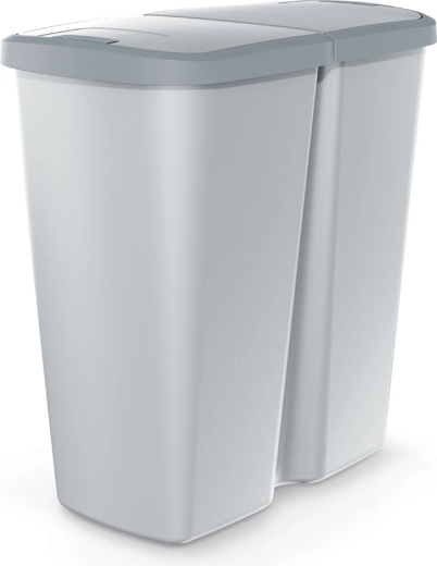 Odpadkový kôš Prosperplast Compacta Duo 45 l na triedenie odpadu
