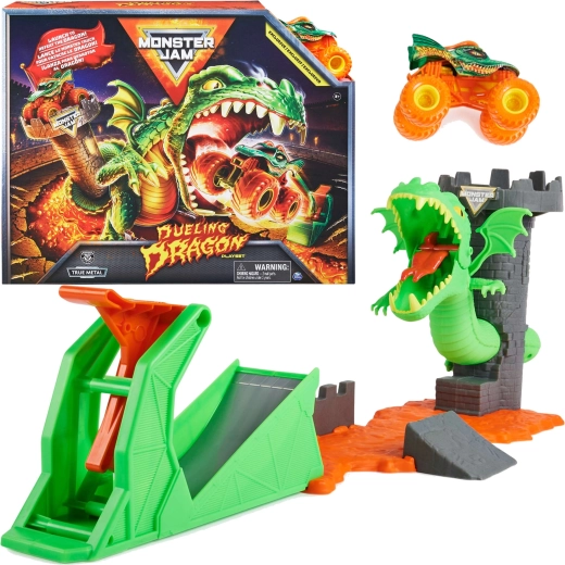 Monster Jam hracia súprava Súboj drakov 1:64