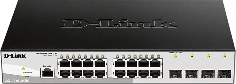 D-Link gigabitový riadený prepínač pre Metro Ethernet DGS-1210-20/ME/EE - 1 kus