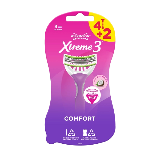 Dámske jednorazové holiace strojčeky Wilkinson Sword Xtreme 3 Beauty, 6 ks