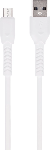 Maxlife microUSB kábel 1 m biely