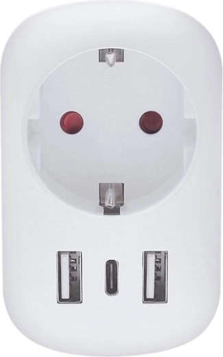 Solight cestovný adaptér do Veľkej Británie s USB-A/USB-C 20 W PD, typ G