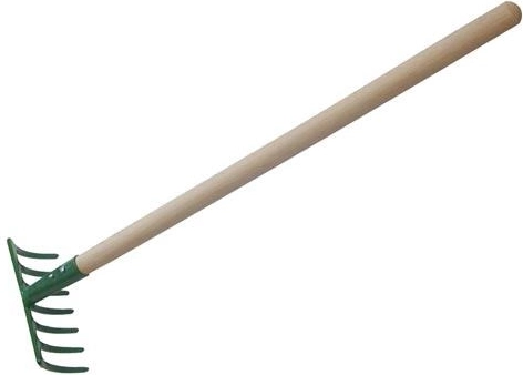 Hrable so 7 hrotmi s drevenou násadou 50 cm