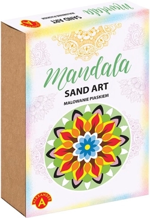 Piesková mandala 3 – maľovanie pieskom