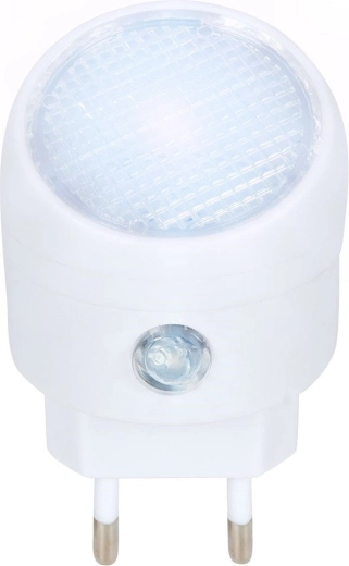 Nočné LED svetlo do zásuvky so súmrakovým senzorom, biele